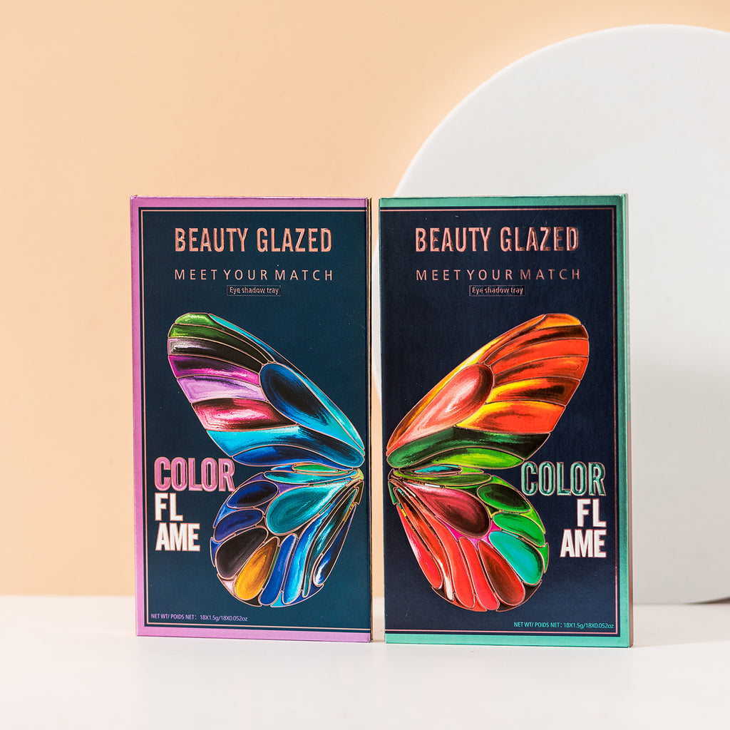 18-Color Butterfly Flame Eyeshadow Palette for Makeup