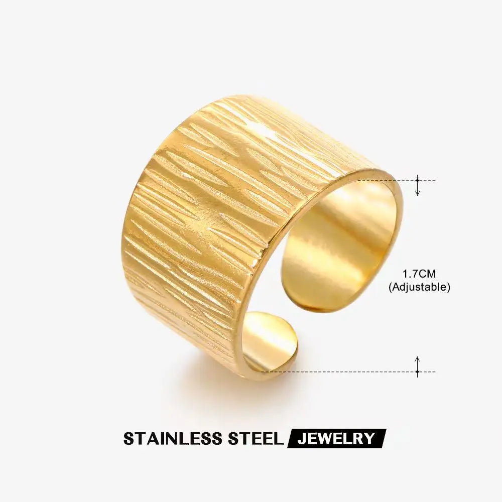 Waterproof Stainless Steel Adjustable Ring