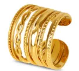 Waterproof Stainless Steel Adjustable Ring
