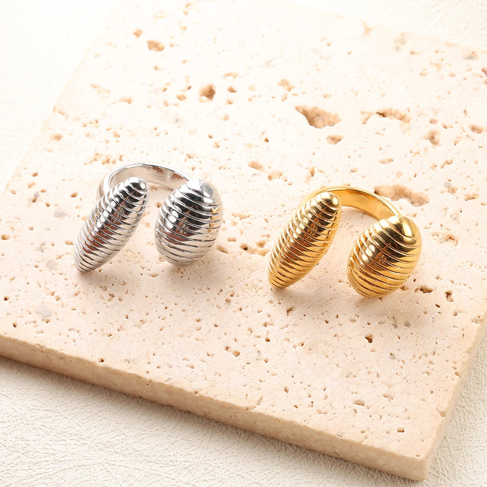Waterproof Stainless Steel Adjustable Ring
