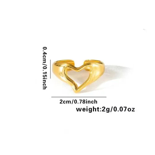 Waterproof Stainless Steel Adjustable Ring