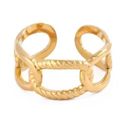 Waterproof Stainless Steel Adjustable Ring