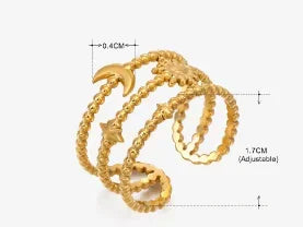 Waterproof Stainless Steel Adjustable Ring