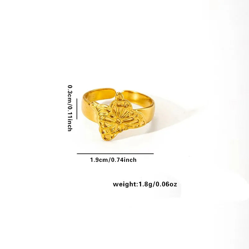 Waterproof Stainless Steel Adjustable Ring