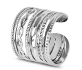 Waterproof Stainless Steel Adjustable Ring