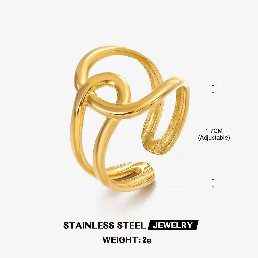 Waterproof Stainless Steel Adjustable Ring