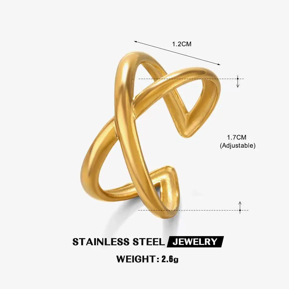 Waterproof Stainless Steel Adjustable Ring