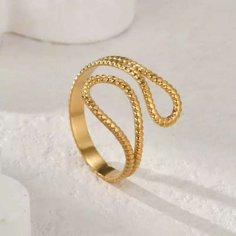 Waterproof Stainless Steel Adjustable Ring