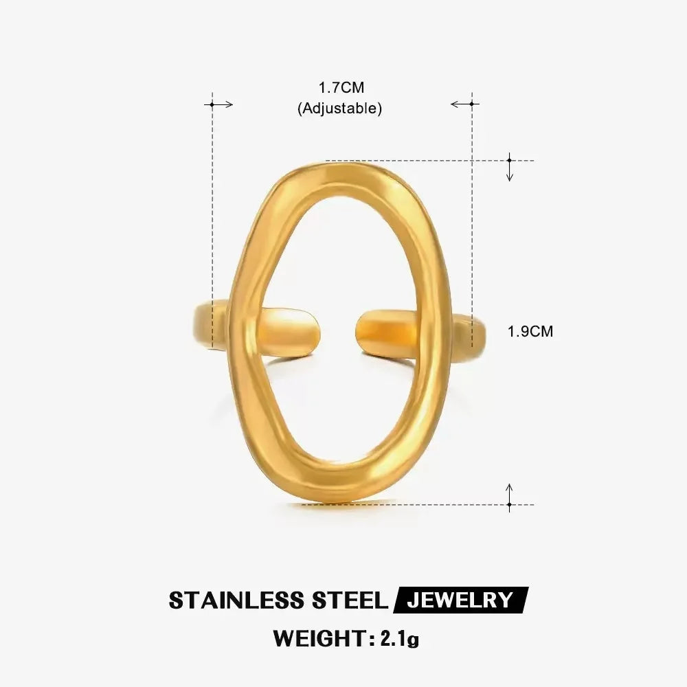 Waterproof Stainless Steel Adjustable Ring