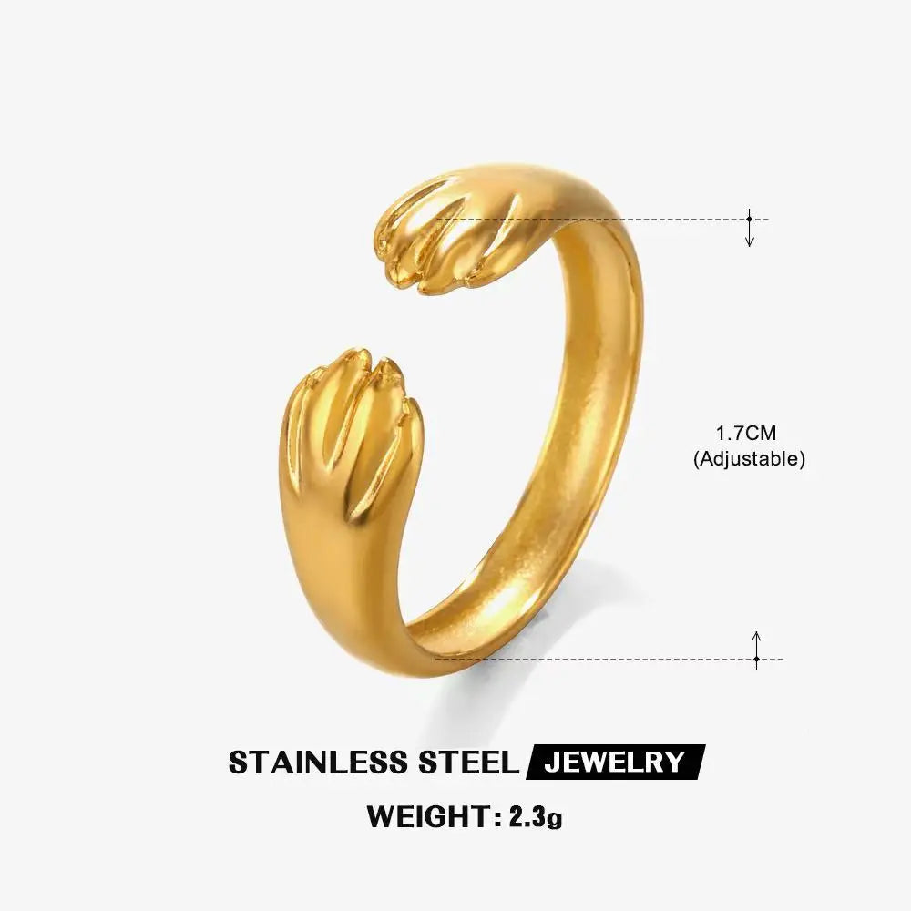 Waterproof Stainless Steel Adjustable Ring